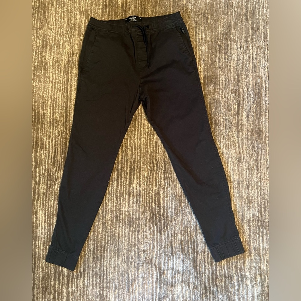 Hollister men's skinny jogger pants size small black